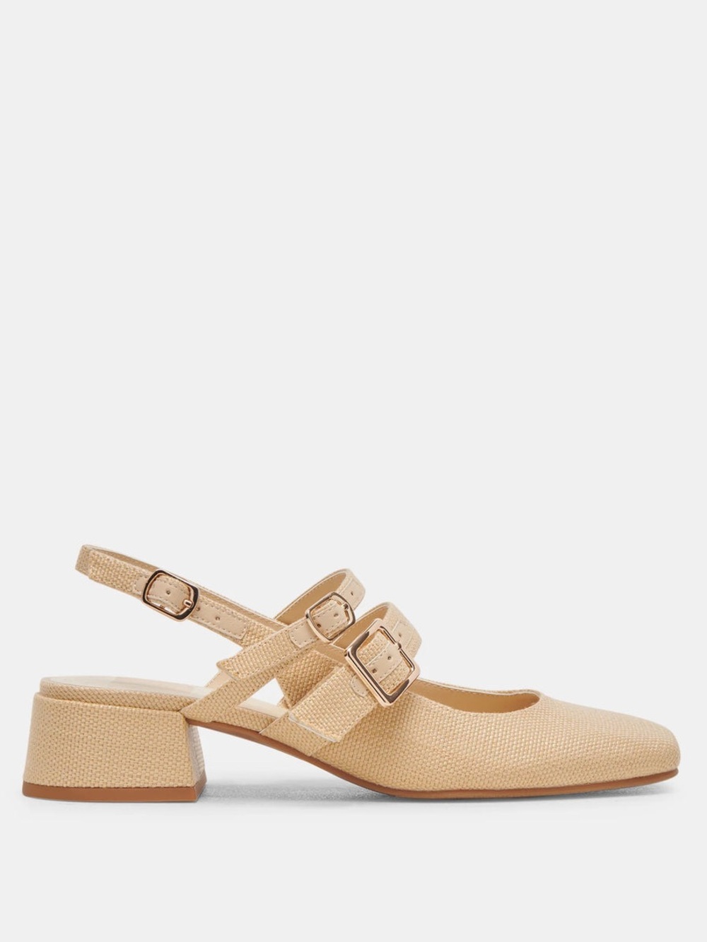 NWOT Dolce Vita Patzy Natural Raffia, Mary Jane, Size 7.5